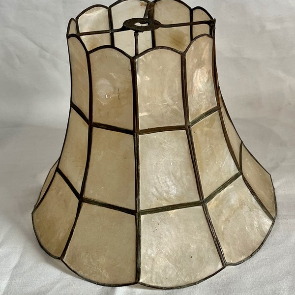 Vintage Capiz Shell Lamp Shade