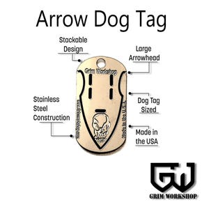 Arrowhead Dog Tag Survival Necklace