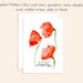 Mothers Day Card With Poppies - Mother's Day Card for Wife - Red Poppy ...