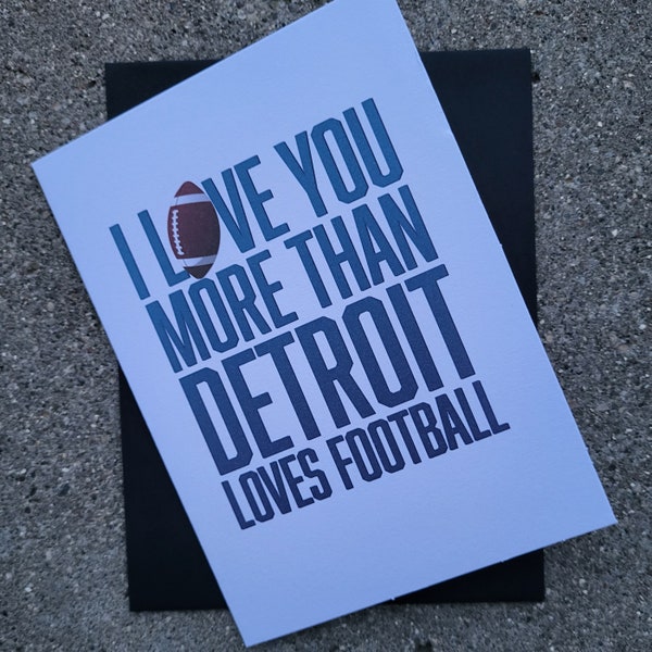 Detroit Lions Birthday Card - Etsy