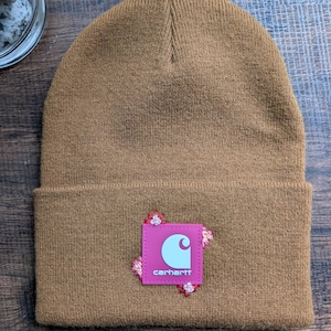Brown Carhartt Beanie Embroidered - Etsy display picture 3