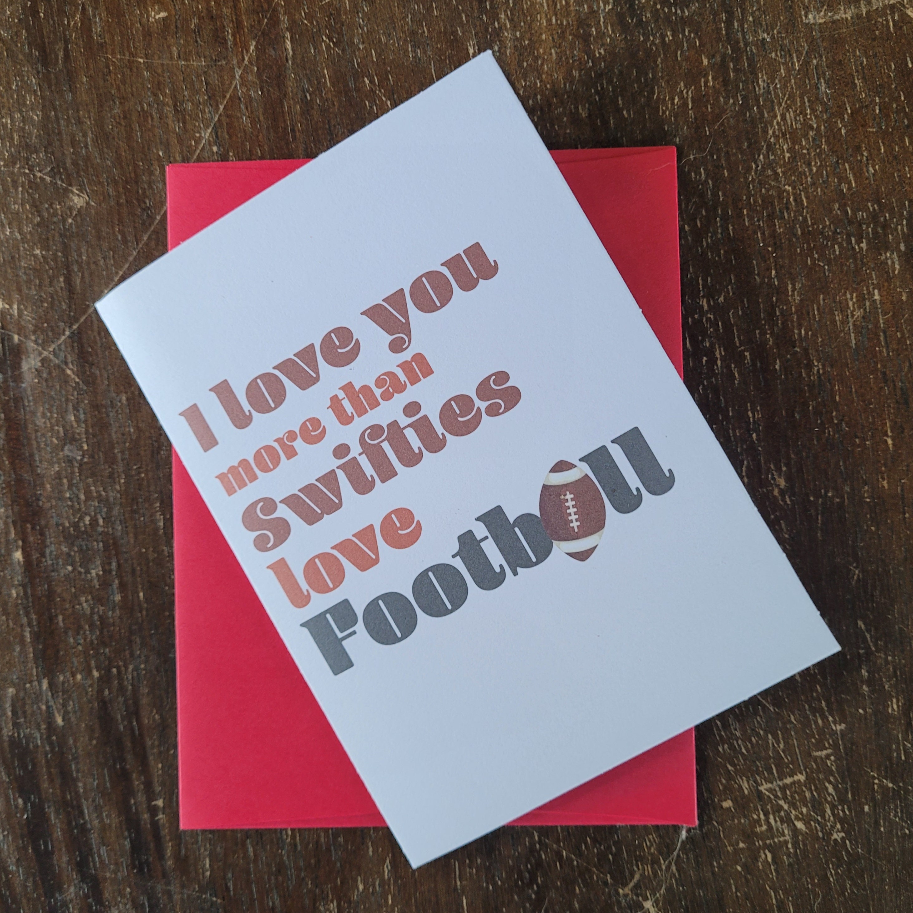 Love Greater than a Swiftie - Funny Valentine's Day Greeting Card Love Greater than a Swiftie - Funny Valentine's Day Greeting Card