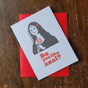 Do You Like Anal Valentine Card - 4x5 Funny, Gross, Birthday, Anniversary, Dirty Adult Valentine, or Just Because Card