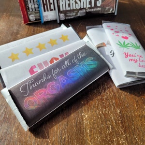 Valentinstag eingewickelte Schokoriegel - Freund oder Freundin Dirty Valentine Geschenke - Galentine oder Valentine Candy Bars schwören Erwachsenenkarten