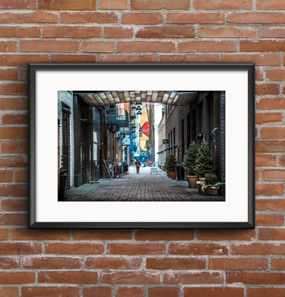 Detroit Alleyway Urban Art Print Downtown Detroit City Etsy