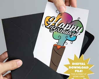 happy birthdaze stoner birthday digital download funny adult etsy