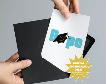 Carte de remise des diplômes « Dope » amusante (téléchargement numérique)