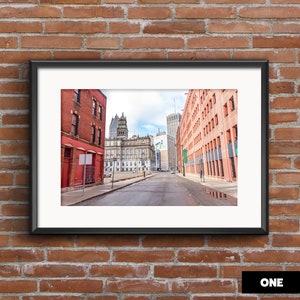 Detroit Cityscape Art Print: Downtown Street Photography