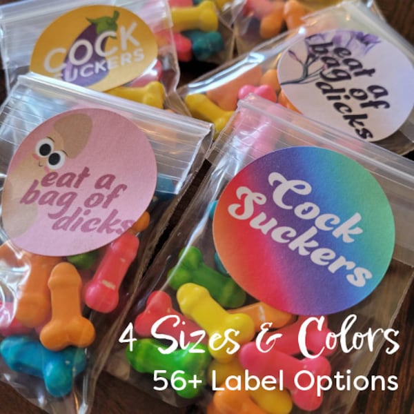 Hahn Suckers oder Essen eine Tüte Schwänze Junggesellinnenabschied Penis Candy Bags - Einzeln verpackt Lustige Partygeschenke Fluchen, Erwachsenen, Dirty