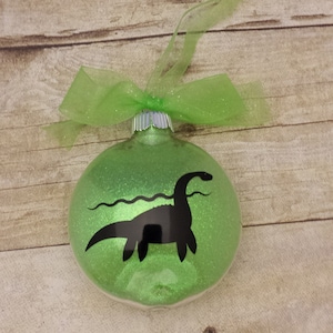Nessie Scottish Loch Ness Lime Green Ornament