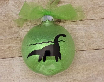 Nessie Scottish Loch Ness Lime Green Ornament