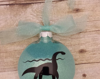 Scottish Loch Ness Nessie Aqua Ornament