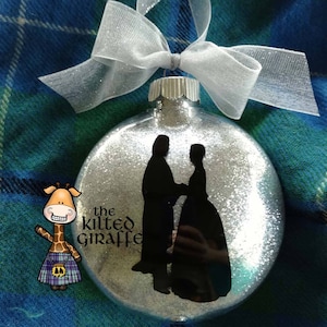 Outlander Scottish Christmas Ornament - Jamie and Claire