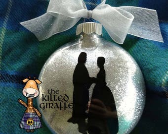 Outlander Scottish Christmas Ornament - Jamie and Claire