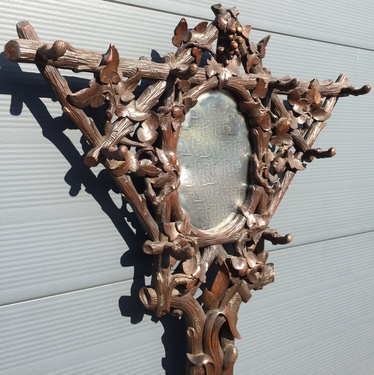 Victorian Era Black Forest Umbrella Hall Tree Stand Etsy