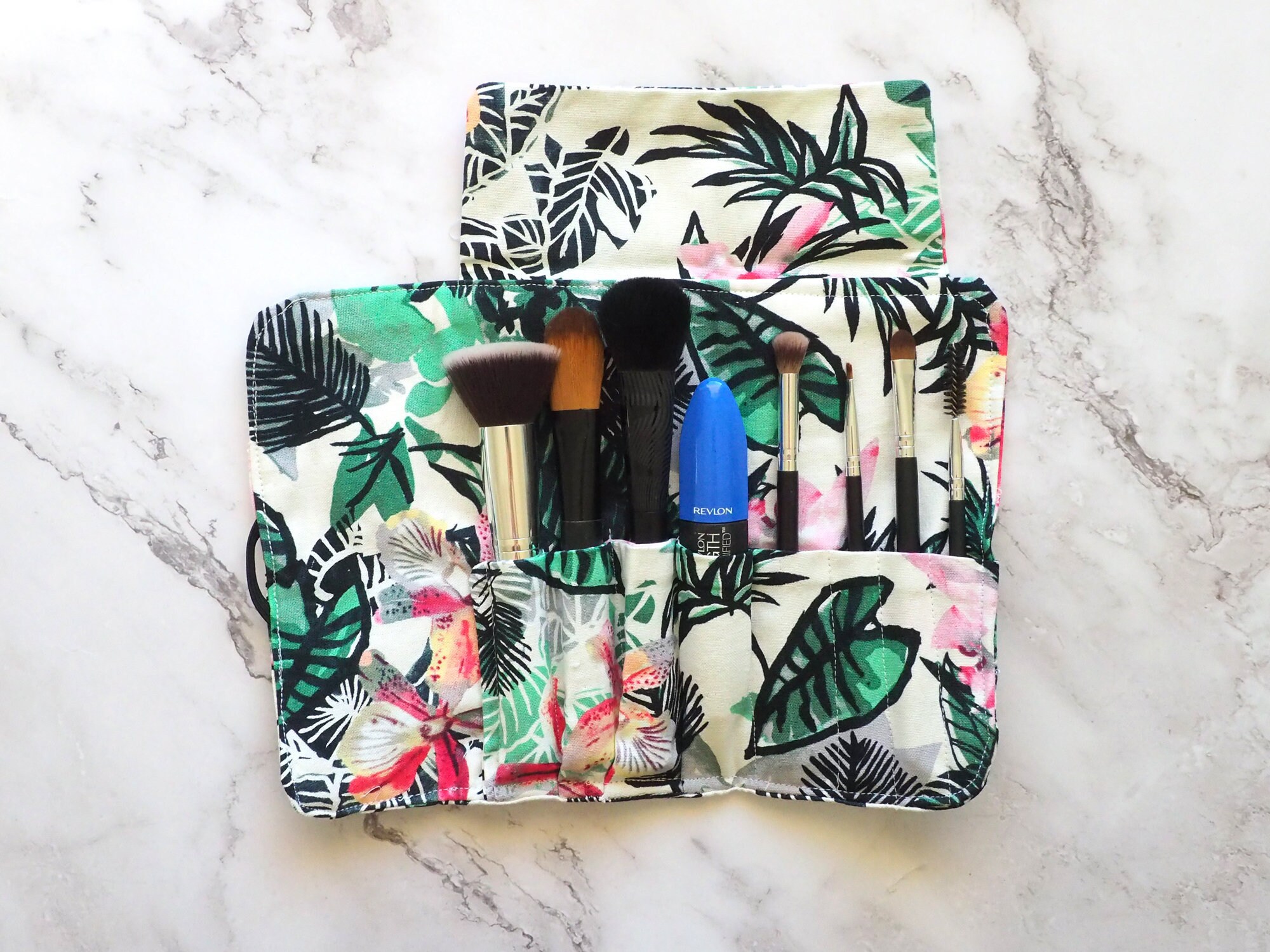 Makeup Brush Set Case Etsy