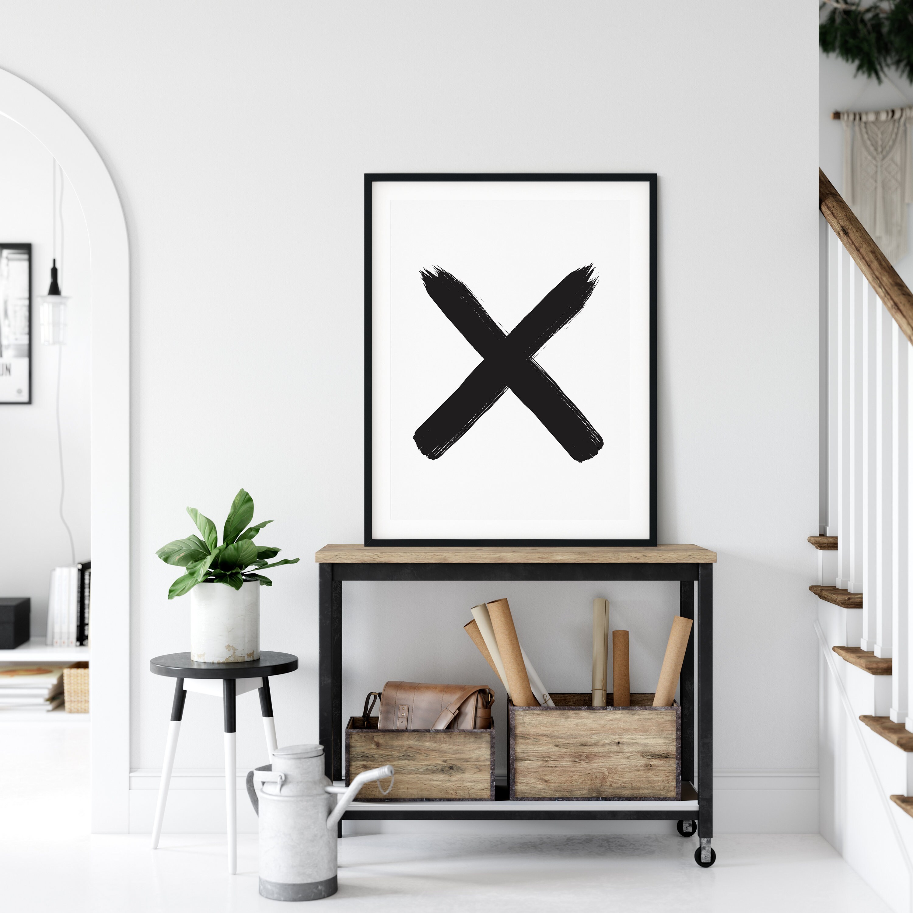 black and white xo wall art set printable bedroom wall