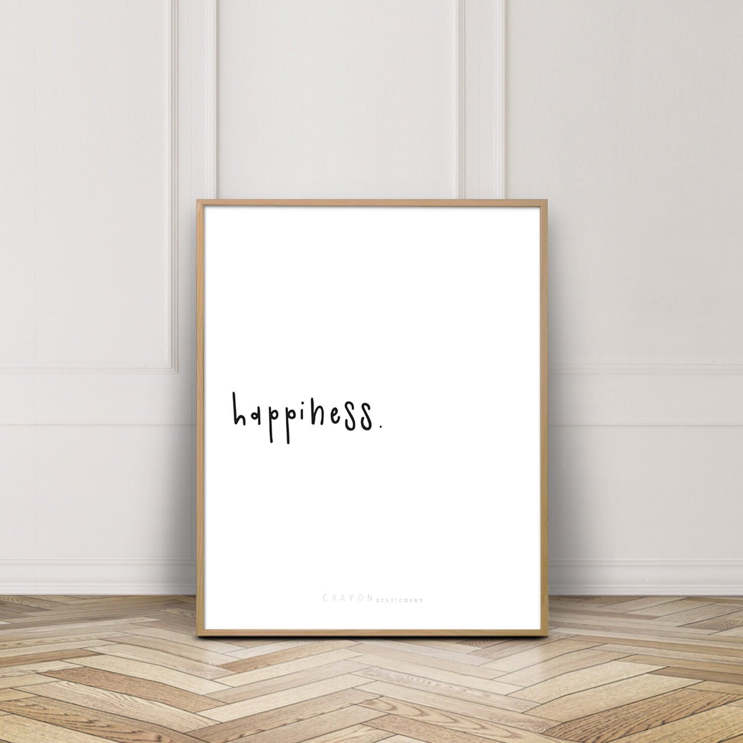 Happiness Quotes Art Print, Wall Decor Print, Bedroom Decor Print