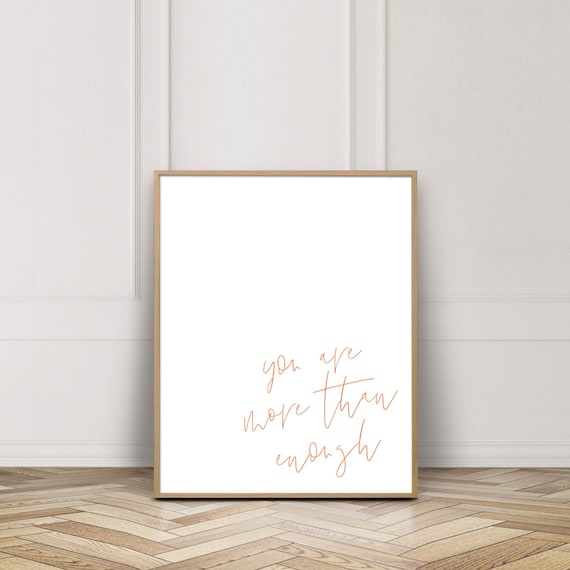 Burnt Orange Inspirational Quote Print: Gallery Wall Art (Digital Download)
