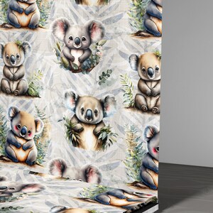 Koala nature Digital Seamless Pattern/Seamless Design/Motif Sans Couture/Digital paper/Repeat  pattern/Image Gobelet DTF/Sublimation
