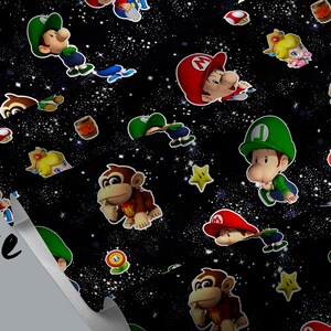 Mario Digital Seamless Pattern/ Seamless Design/ Motif Sans Couture/ Modèle Sans Couture/ Digital paper/ Repeat  pattern/Image Gobelet DTF