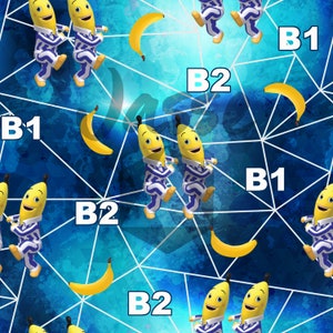 Banane Digital Seamless Pattern/Seamless Design/Motif Sans Couture/Digital paper/Repeat  pattern/Image Gobelet DTF/Sublimation