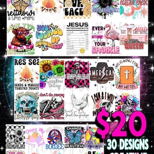 Creative Alliance Network: Designers Choice Collab Bundle PNG Seamless Tumbler C.A.N 30 Designs