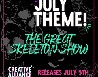 Creative Alliance Network: The Great Skeleton Show Bundle PNG Seamless Tumbler C.A.N 30 Designs