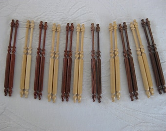 Mixed sets & 12x Midlands double head Lace Bobbins in Various styles - Pick your style and quantity - Honiton in seperate listings