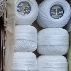 Anchor, DMC, Size 20-100 Tatting & Bobbin Lace Cotton Threads, Cordonnet 6 ply w/10 or 20 grams Great for Crochet, needle lace etc 3.90-5.40
