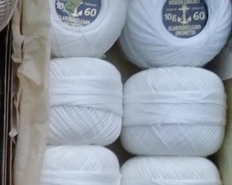 Anchor, DMC, Size 20-100 Tatting & Bobbin Lace Cotton Threads, Cordonnet 6 ply w/10 or 20 grams Great for Crochet, needle lace etc 3.90-5.40