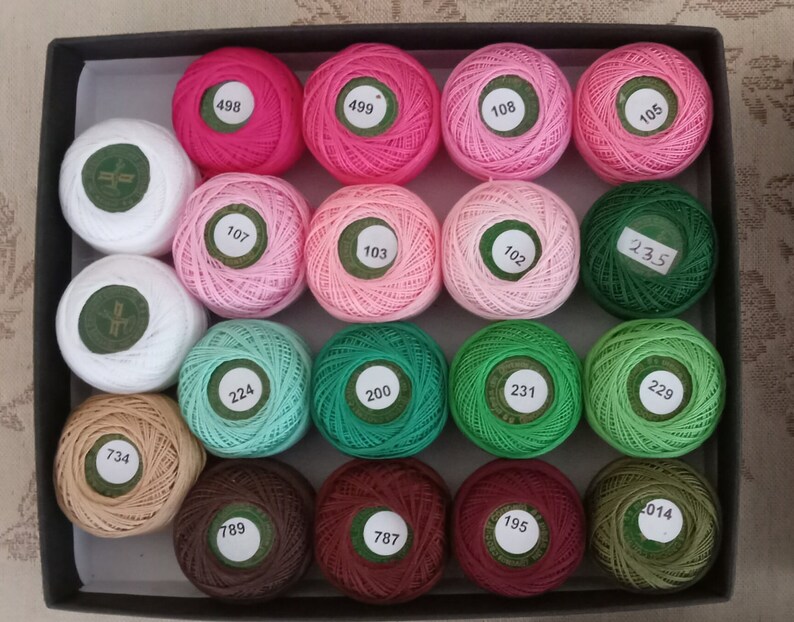 Cotton Lace Threads for Tatting & Bobbin Lace 3.50 Each Venus 5g Approx ...