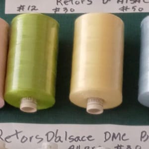 Close OUT DMC Retors D'alsace Colors, DMC Broder Machine Black 30 , Madeire Tanne, Brok 50/3 was 12.50 each now new sale 9.50