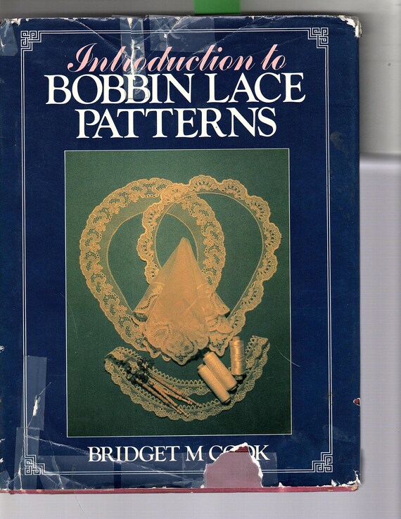 RARE Book OOP Intro to Bobbin Lace Patterns by Cook is all Point Ground patterns varying difficulty skill builder w/detailed Diagrams 29.50