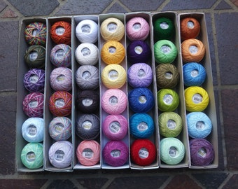 Lizbeth Size 20 solid colors Tatting, Bobbin Lace thread like DMC Cordonnet Cotton 6 ply cotton ea 4.70 buy 3 and we refund shipping overage