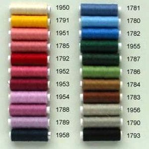 Close Out 35/2  Bockens linen Thread in 12.5 grams spools great for Bobbin & NeedleLace. Great Colors Stock up w/ before Tariff Price 11.50