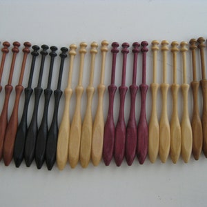 Nice 12x  square international bobbins 19.50+ for Bobbin Lace making + others,  Rosewood, Pear, Guatambo, Bubinga, Satine, Ipe etc