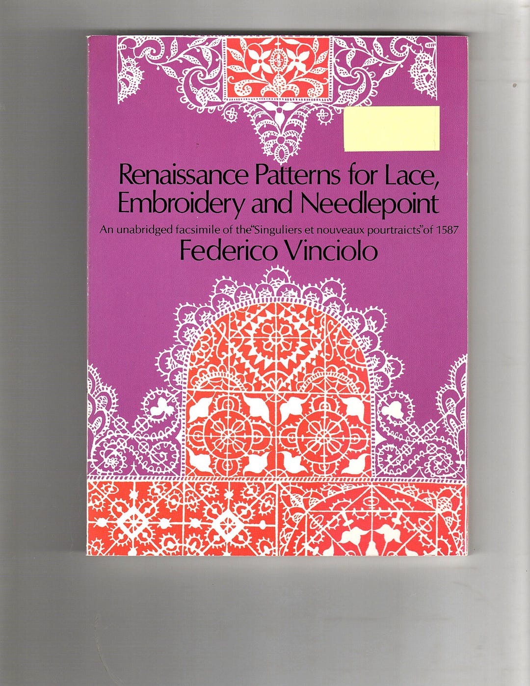 Reticella Renaissance Renaissance Patterns for Lace , Embroidery and Needlepoint by Federico ...
