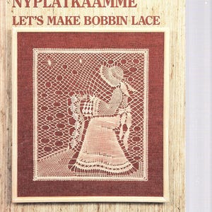 Rare Eeva-Liisa Kortelahti Let's Make Bobbin Lace or Using Paper strings in Lace. Patterns in her unique style &grounds.From an estate 39.50