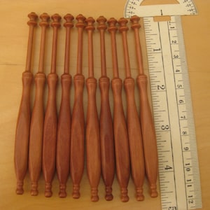 Nice 12x  New international square design beech and pear  bobbins 22.50 to 23.50 per dozen for Bobbin Lace making