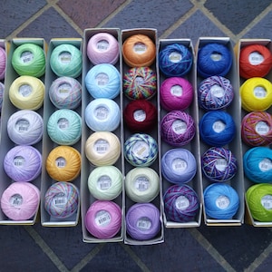 Lizbeth group 1 -40 Tatting & Bobbin Lace Cotton Threads, Cordonnet 6 ply sz 40 + get partial refund on shipping when you order 3 or more