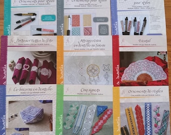 French Bobbin Lace Patterns. Full size w/ working diagrams & finished picture, Great for most leverls, not a book, 8.50 - 12.50 each