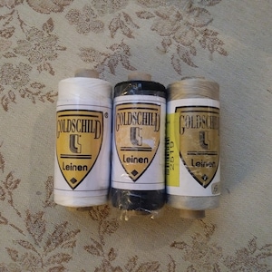 CLOSEOUT 80/3, 66/3 Londonderry / Goldschild linen Thread w/more sizes on other listings Used in needle & bobbin Lace classes - 25 grams