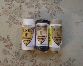 New Stock 50/3 Londonderry / Goldschild linen Thread w/more sizes on other listings Used in needle & bobbin Lace classes - 25 grams