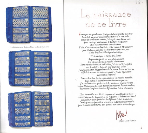 Dentelle de Mirecourt(レース　洋書) Mirecourt Bobbin Lace Lace From the 19th Century Using a
