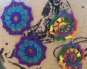 Mandala Zauberhafte Häkelohrringe