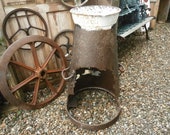 A Real Tatty Victorian Railway Milk Churn, Antique