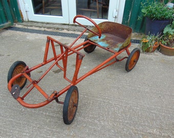 Vintage 1940/50's Child's Toy Pedal Go Kart - Etsy