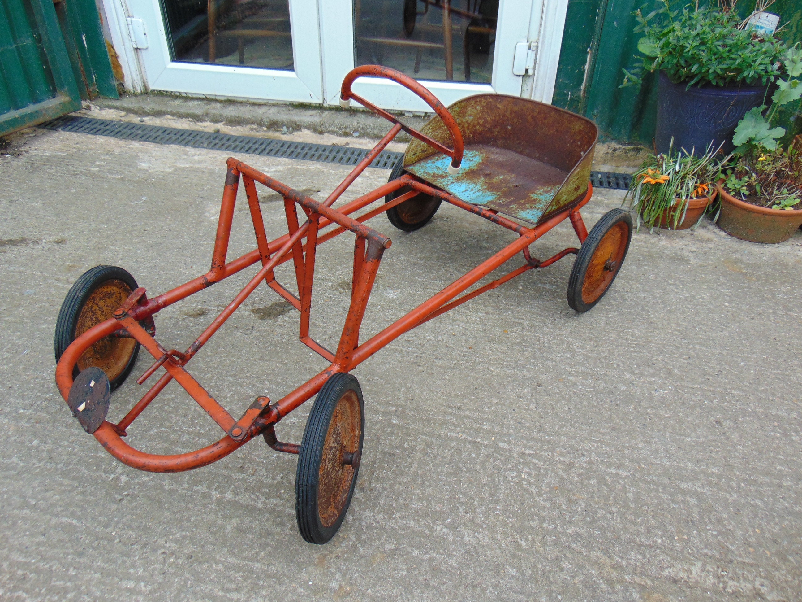 Vintage 1940/50's Child's Toy Pedal Go Kart 