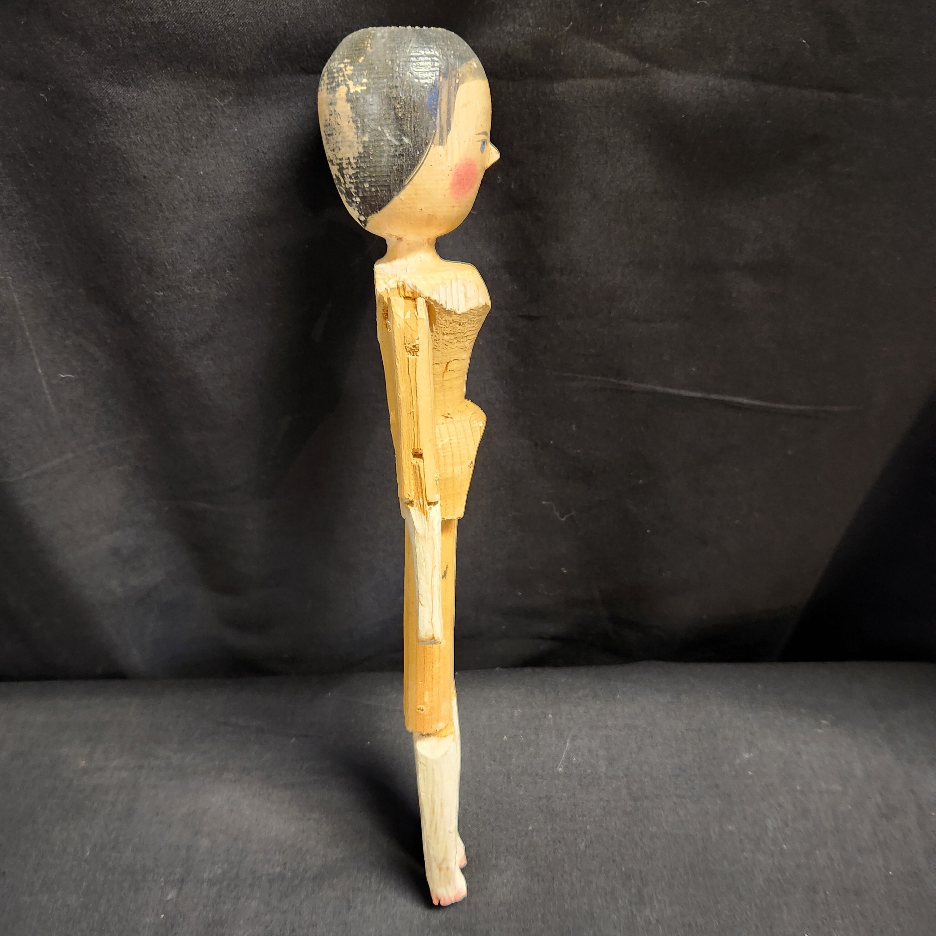 Antique Grodnertal Wooden Carved Peg Doll Circa 1880 1900 Etsy Canada